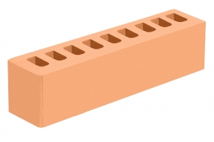 Кирпич-половинка облицовочный пустотелый Соломенный 0,5 НФ М-150 ГКЗ