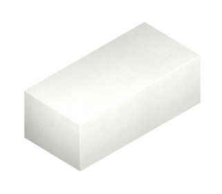 Кирпич рядовой силикатный полуторный полнотелый Белый М-150, М-200 Борский