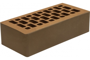 Кирпич облицовочный пустотелый одинарный Каштановый M-175 ГКЗ