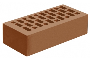 Кирпич облицовочный пустотелый одинарный Терракотовый M-175 ГКЗ