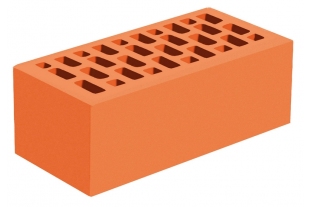 Кирпич облицовочный пустотелый полуторный Абрикосовый M-175 ГКЗ