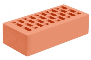 Кирпич облицовочный пустотелый одинарный Абрикосовый M-175 ГКЗ