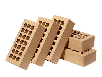 Кирпич облицовочный пустотелый полуторный Медовый М-200 (352) ЖКЗ