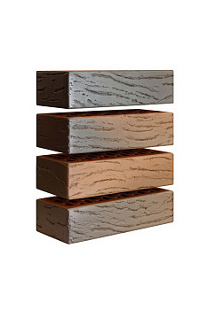 Кирпич облицовочный пустотелый одинарный Флеш-обжиг Антик (темный) М-150-175 МАГМА (420)