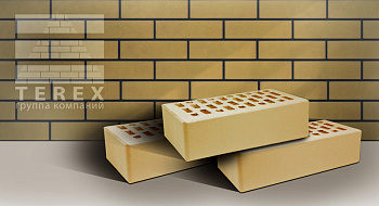 Кирпич облицовочный пустотелый полуторный Сахара M-175 TEREX (320)