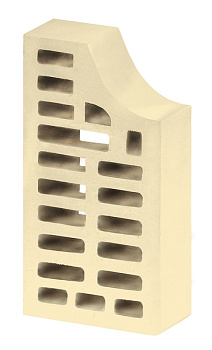 Кирпич облицовочный фасонный ФЛ-11 пустотелый Белые ночи М-150 ГКЗ