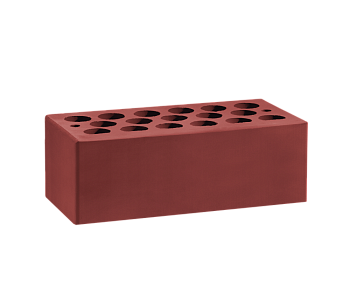 Кирпич облицовочный пустотелый полуторный Бордо М-150 С1 (288)