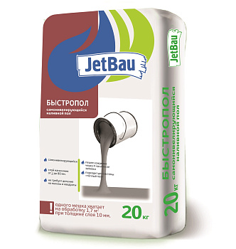 Наливной пол JetBau "Быстропол", 20 кг / 56 шт/под