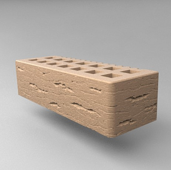 Кирпич облицовочный пустотелый евро Бежевый Ольха-3 M-150, M-175 СЗЛК