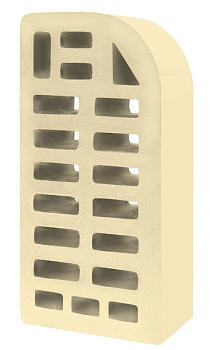 Кирпич облицовочный фасонный ФЛ-12 пустотелый Белые ночи М-150 ГКЗ