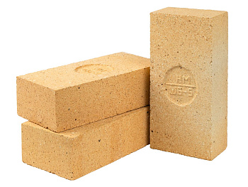 Кирпич огнеупорный шамотный ШБ №5 прямой общего назначения ГОСТ 390-2018, ГОСТ 8691-2018 (385)