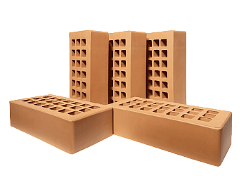 Кирпич облицовочный пустотелый полуторный Крафт М-200 (352) ЖКЗ