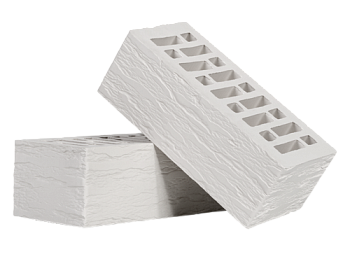 Кирпич керамический пустотелый полуторный Белый Rock М-175 (352)