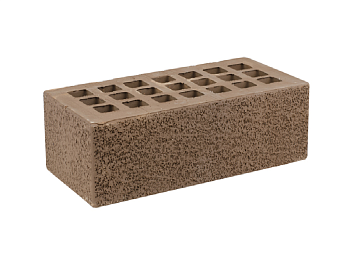 Кирпич облицовочный пустотелый полуторный Темно-коричневый Пена М-200 (352) ЖКЗ