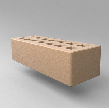 Кирпич облицовочный пустотелый евро Бежевый M-150, M-175 СЗЛК
