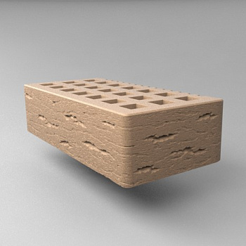 Кирпич облицовочный пустотелый одинарный Бежевый Ольха-3 М-150, М-175 СЗЛК