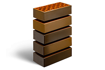 Кирпич клинкерный облицовочный пустотелый одинарный Флеш-обжиг M-300 МАГМА