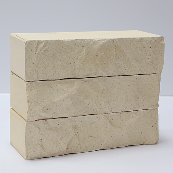 Кирпич печной облицовочный полнотелый одинарный Белый Горный Камень М-300/75 КС-Керамик