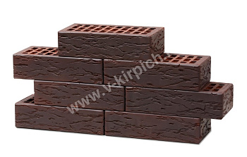 Кирпич облицовочный пустотелый одинарный Антик Руст M-150 (УС) ВКЗ