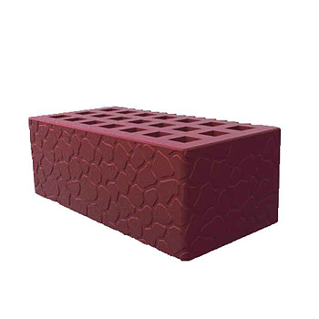 Кирпич облицовочный пустотелый полуторный Бордо Черепаха М-150, М-175 СЗЛК