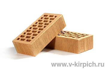 Кирпич облицовочный пустотелый одинарный Соломенный Бархат M-175 (УС) ВКЗ