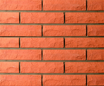 Кирпич печной облицовочный полнотелый одинарный Красный Горный Камень R60 М-300/75 КС-Керамик