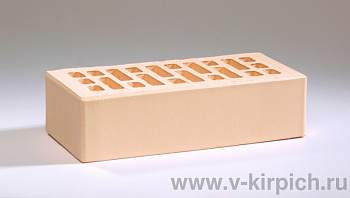 Кирпич облицовочный пустотелый одинарный Слоновая Кость M-175 (УС) ВКЗ