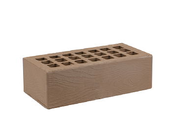 Кирпич облицовочный пустотелый полуторный Темно-коричневый Дерево М-200 (352) ЖКЗ