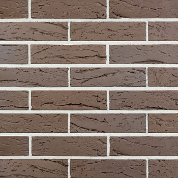 Кирпич облицовочный пустотелый евроформат Темный Шоколад Кора дерева М-175/75 (УС) КС-Керамик