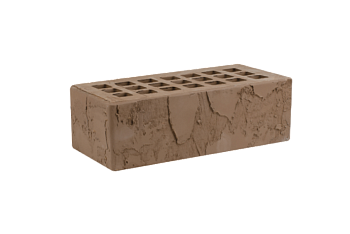 Кирпич облицовочный пустотелый полуторный Темно-коричневый Скала М-200 (352) ЖКЗ