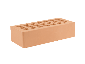 Кирпич облицовочный пустотелый евро Персиковый 0,7НФ М-200 (660) ЖКЗ
