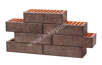 Кирпич облицовочный пустотелый одинарный Терракотовый Кварц Винтаж M-150 (УС) ВКЗ