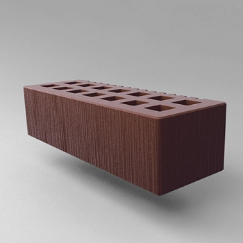 Кирпич облицовочный пустотелый евро Шоколад Дерюга M-150, M-175 СЗЛК