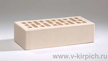 Кирпич облицовочный пустотелый одинарный Белый Жемчуг M-175 (УС) ВКЗ