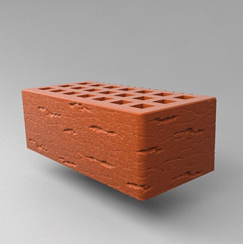 Кирпич облицовочный пустотелый полуторный Красный Ольха-3 М-150, М-175 СЗЛК