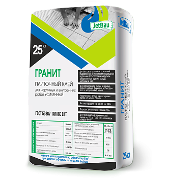 Клей плиточный JetBau "Гранит", 25 кг / 56 шт/под