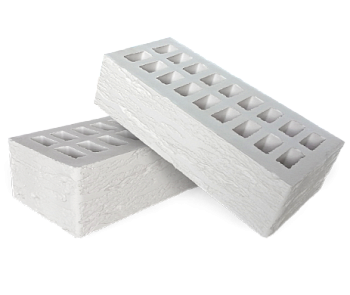 Кирпич керамический пустотелый одинарный Белый Rock М-150 (480)