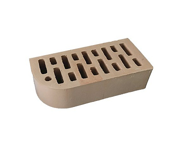 Кирпич облицовочный пустотелый одинарный Фасонный Выпуклый Гляссе М-125-150 (420) АСПК