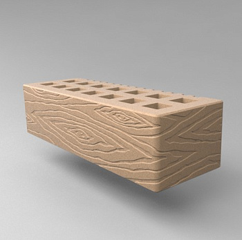 Кирпич облицовочный пустотелый евро Бежевый Дерево M-150, M-175 СЗЛК