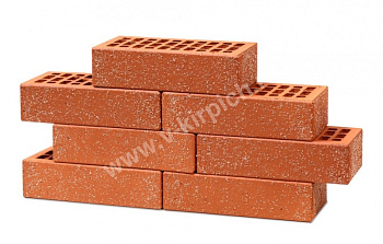 Кирпич облицовочный пустотелый одинарный Красный Кварц M-150 (УС) ВКЗ