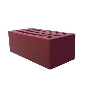 Кирпич облицовочный пустотелый полуторный Бордо M-150, М-175 СЗЛК