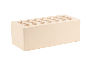 Кирпич облицовочный пустотелый полуторный Слоновая Кость M-200 (352) ЖКЗ