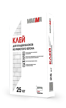 Клей для газобетона "МАГМА" 25 кг / 56шт/под