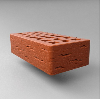 Кирпич облицовочный пустотелый одинарный Красный Ольха-3 М-150-175 СЗЛК