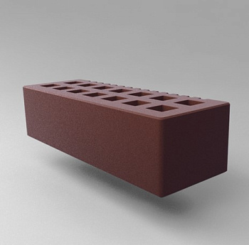 Кирпич облицовочный пустотелый евро Коричневый M-150, M-175 СЗЛК