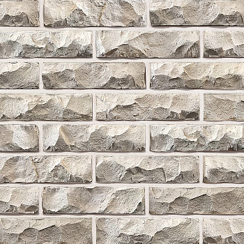 Кирпич печной облицовочный полнотелый одинарный Белый Горный Камень R60 М-300/75 КС-Керамик