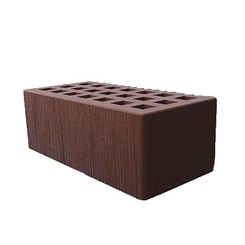 Кирпич облицовочный пустотелый полуторный Шоколад Дерюга М-150, М-175 СЗЛК