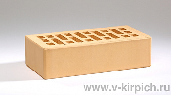 Кирпич облицовочный пустотелый одинарный Соломенный M-175 (УС) ВКЗ